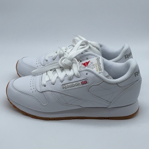 Reebok Classic Leather Shoes Woman’s White - Picture 3 of 9